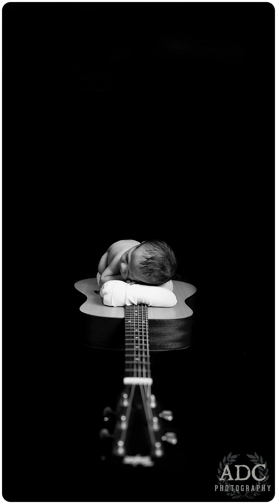Guitar Newborn Photo