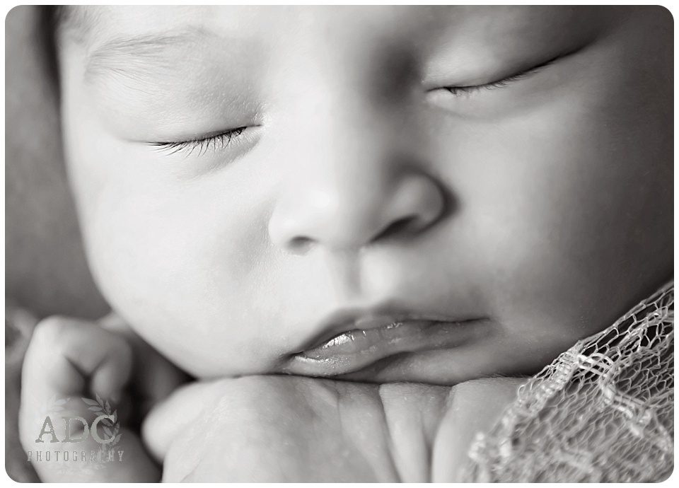 newborn closeup photograph