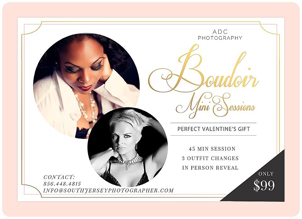 Boudoir Mini Sessions in our South Jersey Studio