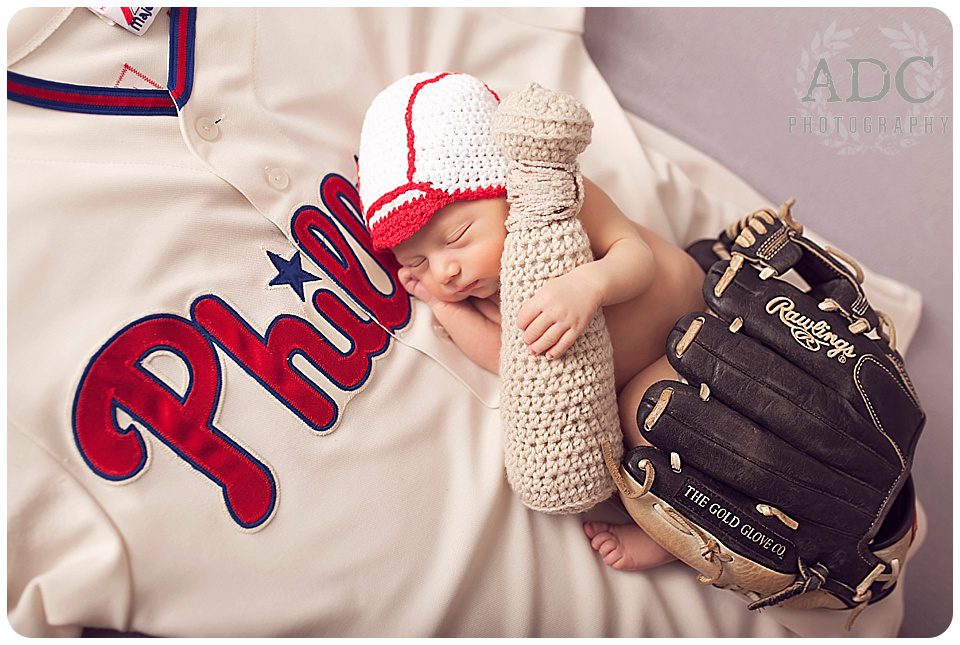 Phillies Fan Newborn Portrait
