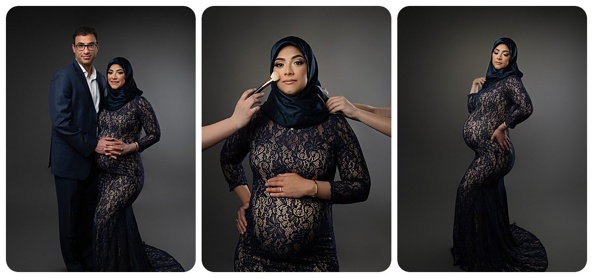 maternity photo wearing hijab