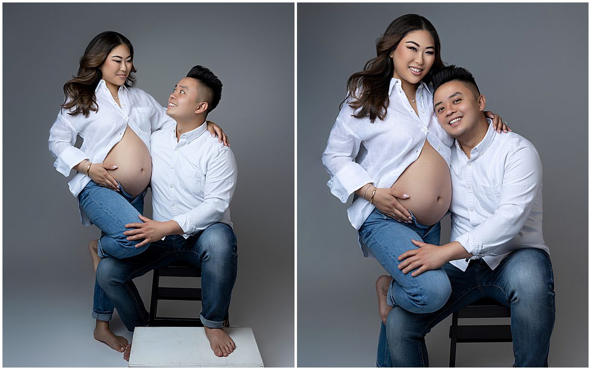 studio family maternity photos